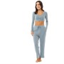 Brave Soul Womens Noon Lounge Set Citidel Blue