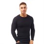 Brave Soul Mens Recycle D Crew Neck Jumper French Navy