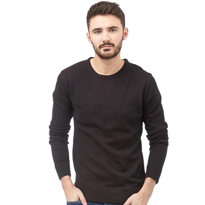 Brave Soul Mens Parsec Jumper Black Brave Soul Mens Parsec Jumper Black