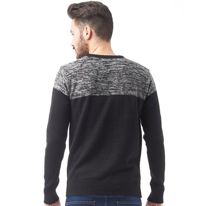 black and grey jumper