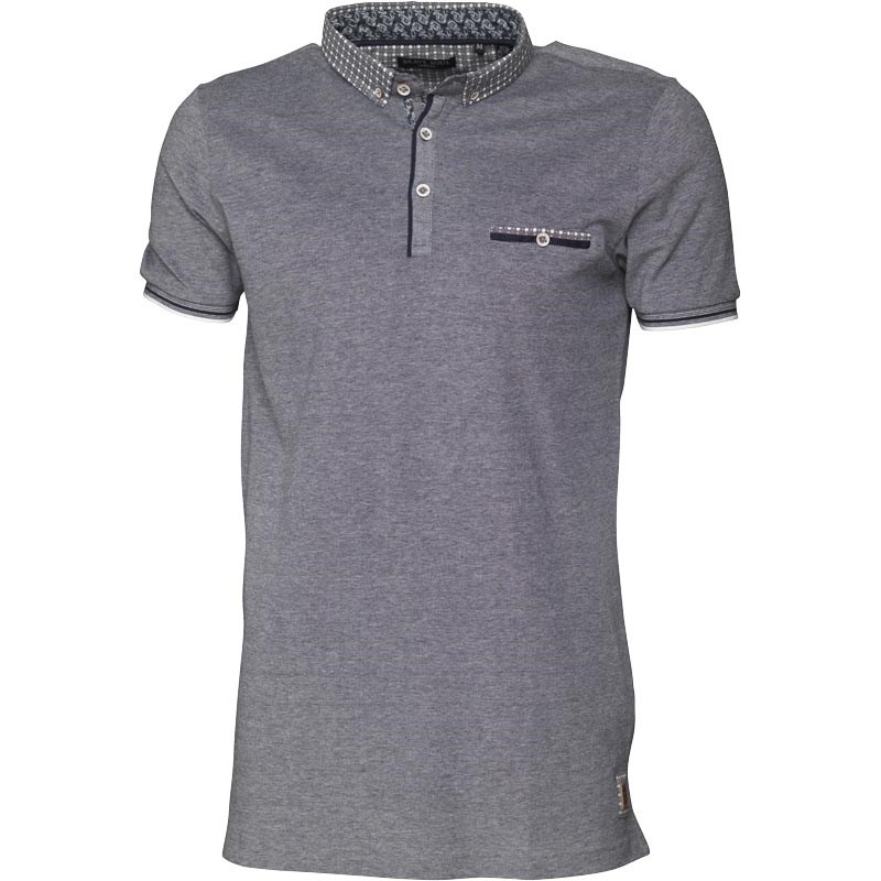 Brave Soul Mens Kaliko Polo Grey at MandMDirect.com Brave Soul Mens Kaliko Polo Grey.