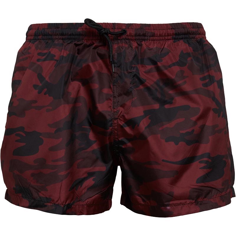 Buy Brave Soul Mens Regal Swim Shorts Red Camo
