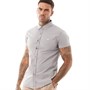 Born Rich Mens Balducci Short Sleeve Shirt Steeple Grey
