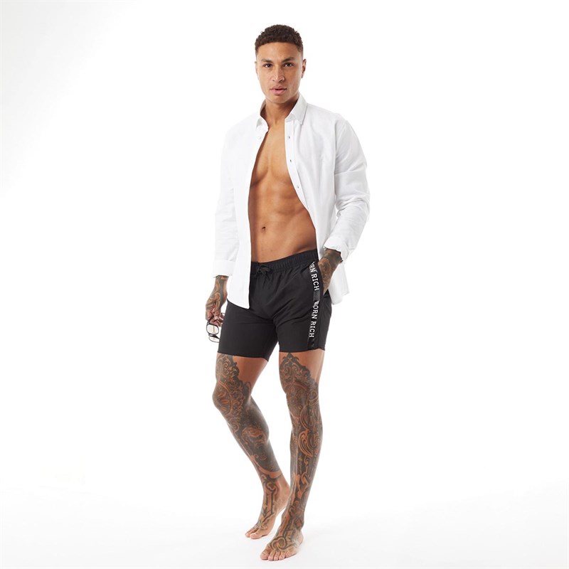 Born Rich Mens Francesco Swim Shorts Black