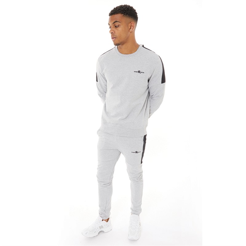 Born Rich Mens Rimel Tracksuit Grey