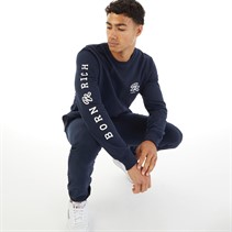 Born Rich Mens Elvan Tracksuit Navy