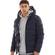 Born Rich Mens Emerton Hooded Jacket Navy