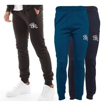 Born Rich Mens Fontaine Three Pack Joggers Black/Navy/Sky Captain