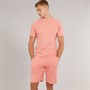 Born Rich Mens Barreca T-Shirt and Shorts Set Coral
