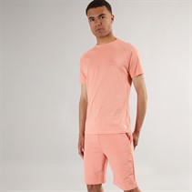 Born Rich Mens Barreca T-Shirt and Shorts Set Coral