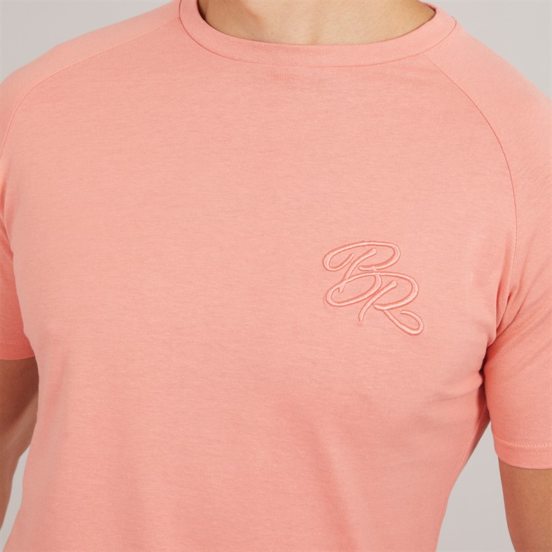 Born Rich Mens Barreca T-Shirt and Shorts Set Coral
