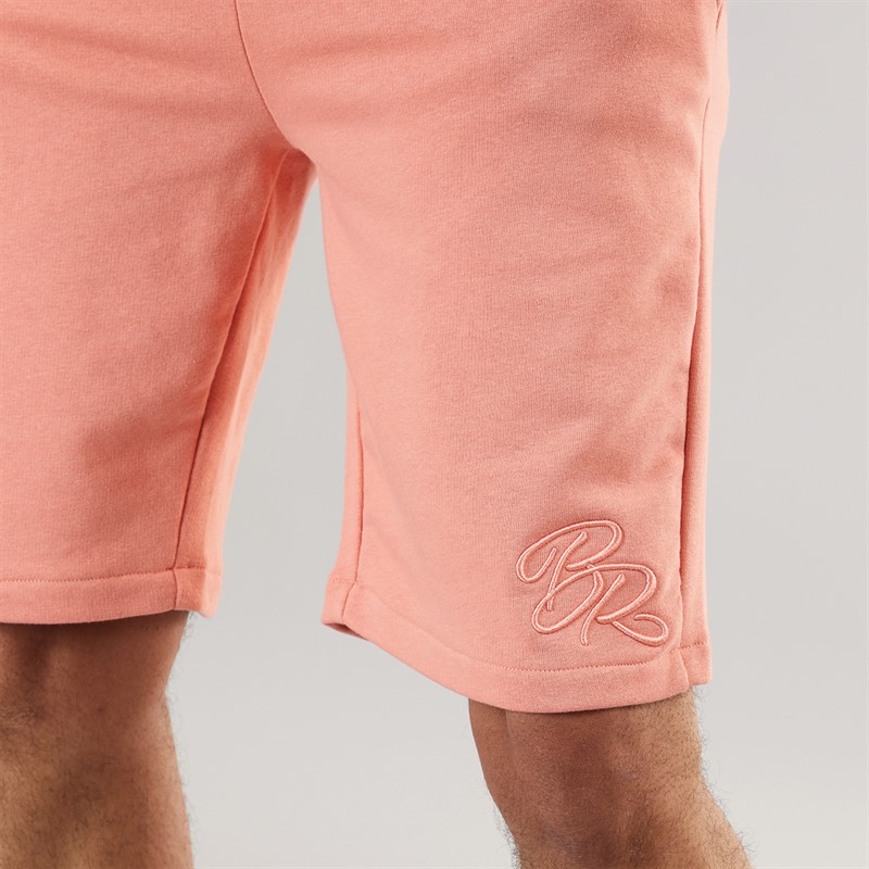 Born Rich Mens Barreca T-Shirt and Shorts Set Coral
