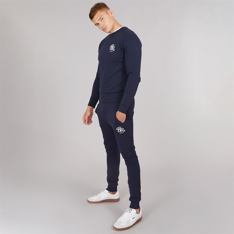 Born Rich Mens Asten Tracksuit Navy - Size XL