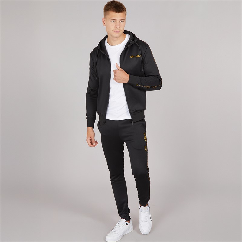 Born Rich Mens Daprela Tricot Tracksuit Black