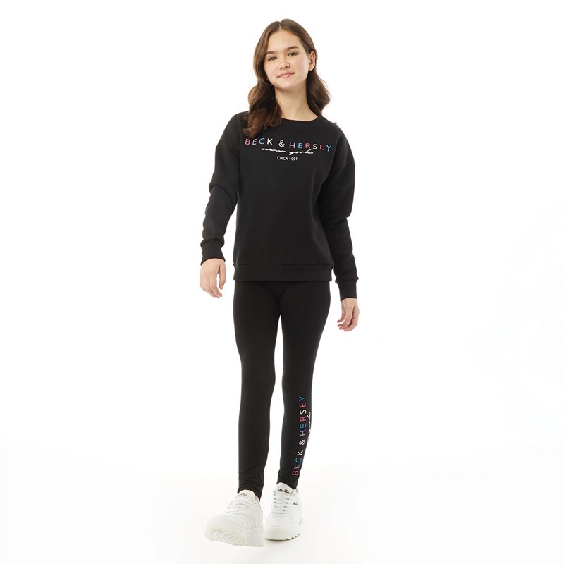 Beck And Hersey Junior Bruna Sweatshirt Sort