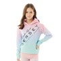 Beck And Hersey Junior Raya Hoodie Pink/Turq