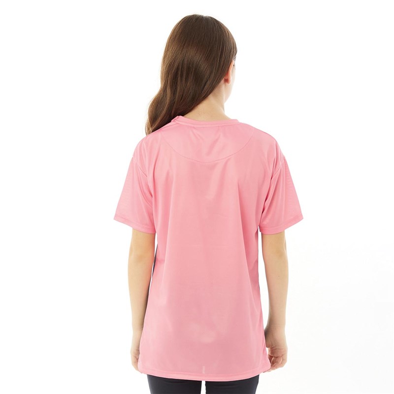 Beck And Hersey Junior Marian T-Shirt Pink/Navy