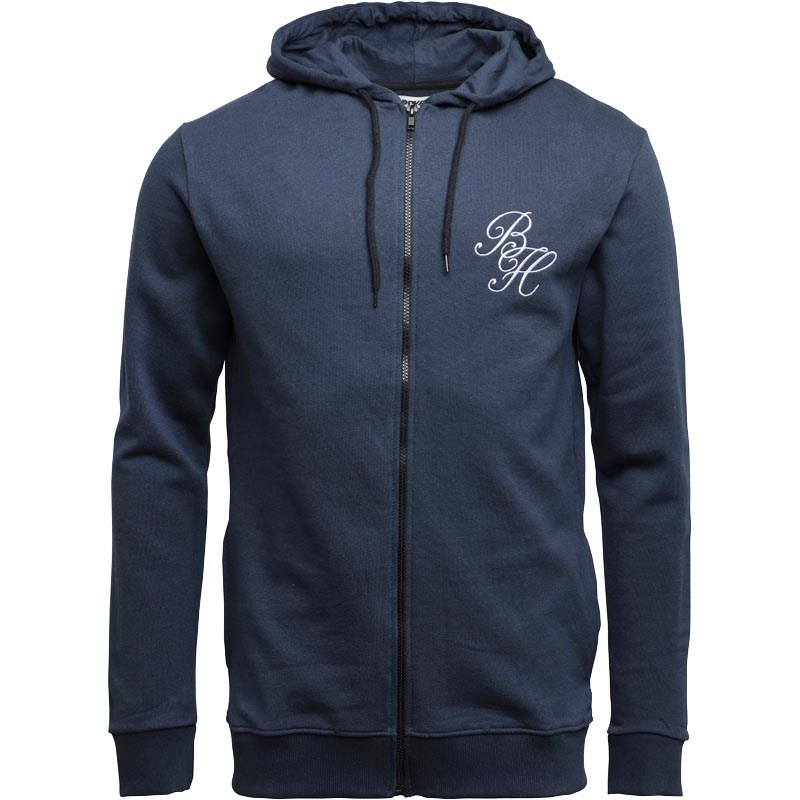 Buy Beck And Hersey Mens FZ Hoody Navy