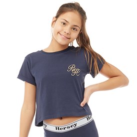 Beck And Hersey Meisjes Eden T Shirt Donkerblauw beck and hersey kopen in de aanbieding