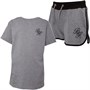 Beck And Hersey Girls Macy Shorts And T-Shirt Set Grey Marl
