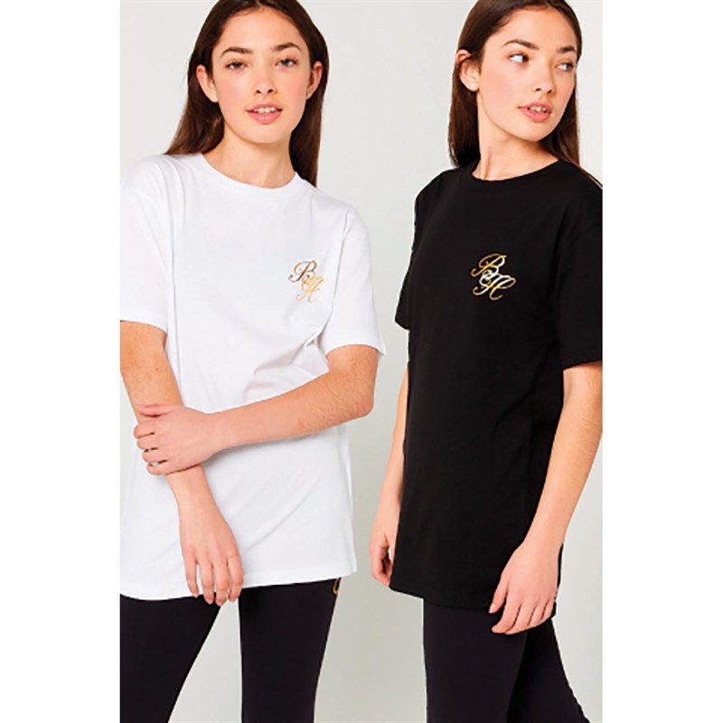 Beck And Hersey Junior Two Pack T-Shirt Black/White