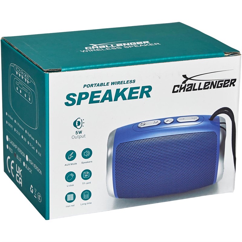 Challenger Wireless Portable Speaker Blue
