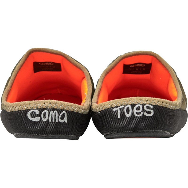 Coma Toes Mens Tokyoes Slippers Olive/Orange