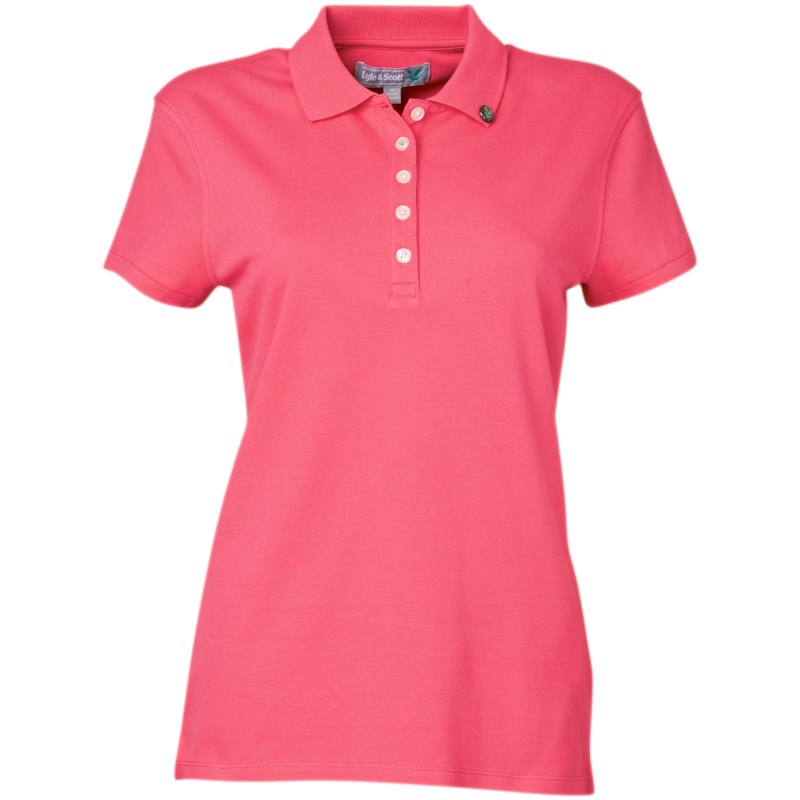 Polo Lyle & Scott Pique Men Ruby Valuable Polo Lyle & Scott Pique Men Ruby Valuable