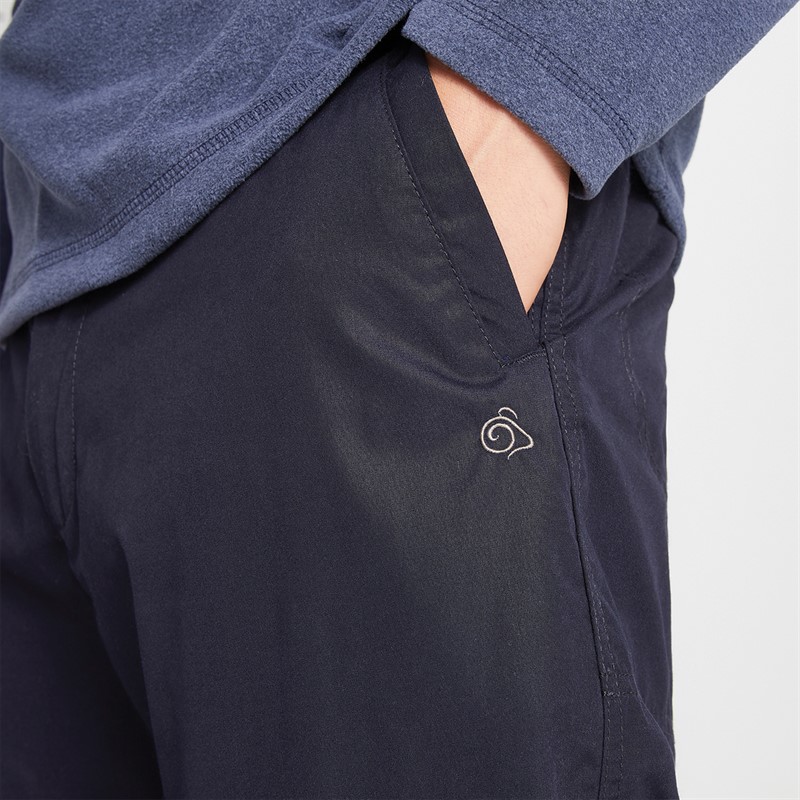 Craghoppers Mens Kiwi Classic Walking Trousers Dark Navy