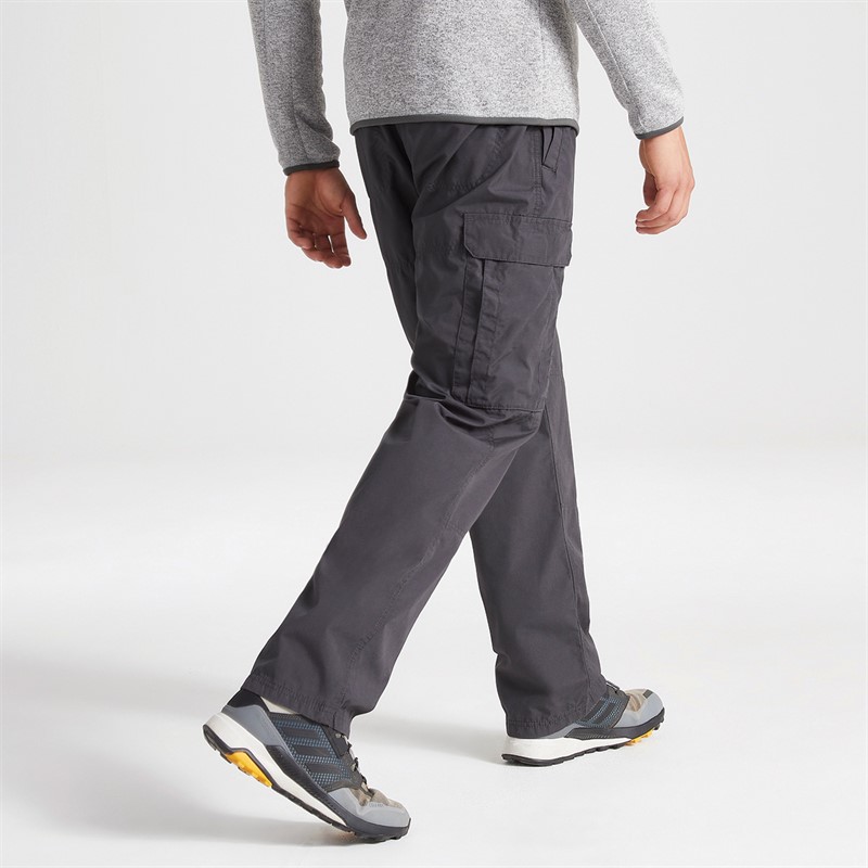Craghoppers Mens Kiwi Classic Walking Trousers Black Pepper