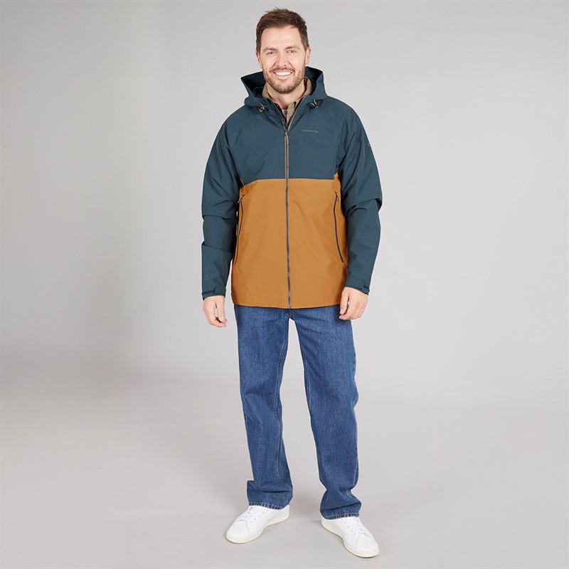 Craghoppers Mens Osuna AquaDry Waterproof Jacket Blue Stone/Blouder