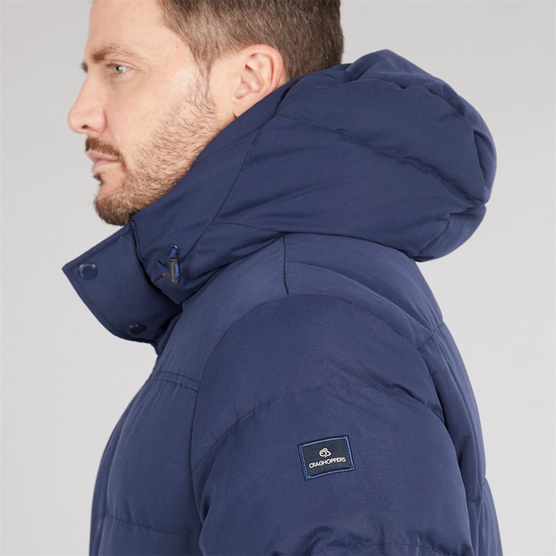 Craghoppers Mens Howgill Downlike Insulated Water Resistant Jacket Blue Navy