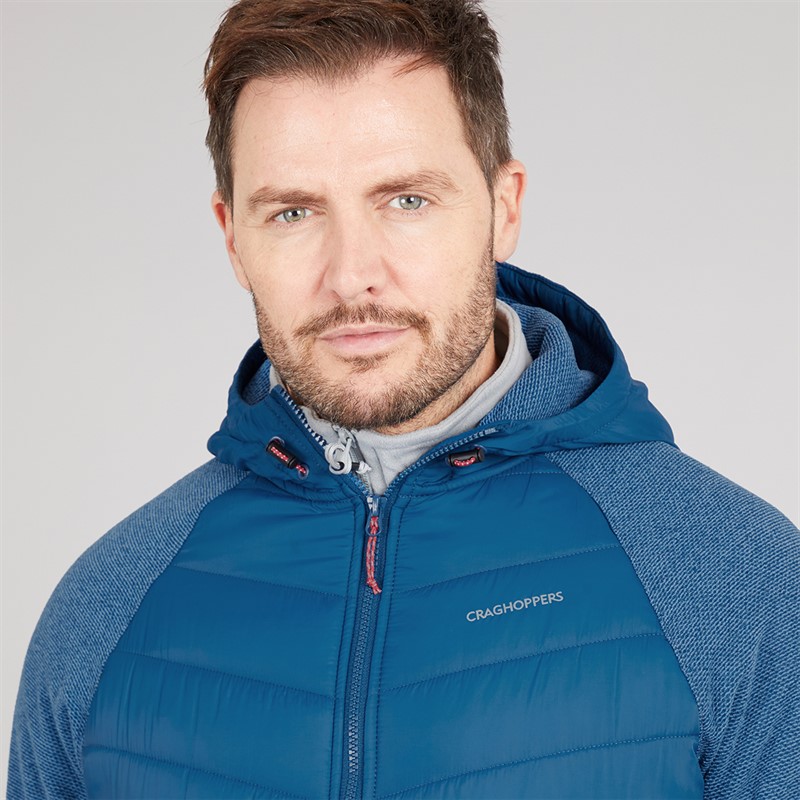 Craghoppers Mens Vamos Insulated Hybrid Jacket Poseidon Blue