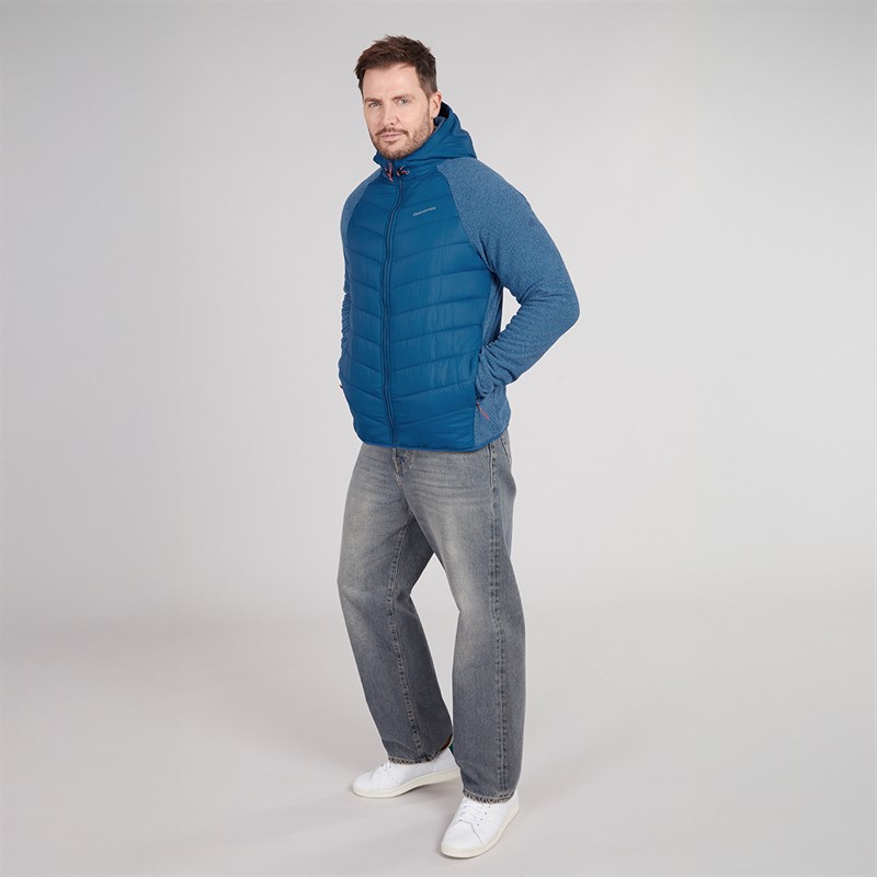 Craghoppers Mens Vamos Insulated Hybrid Jacket Poseidon Blue