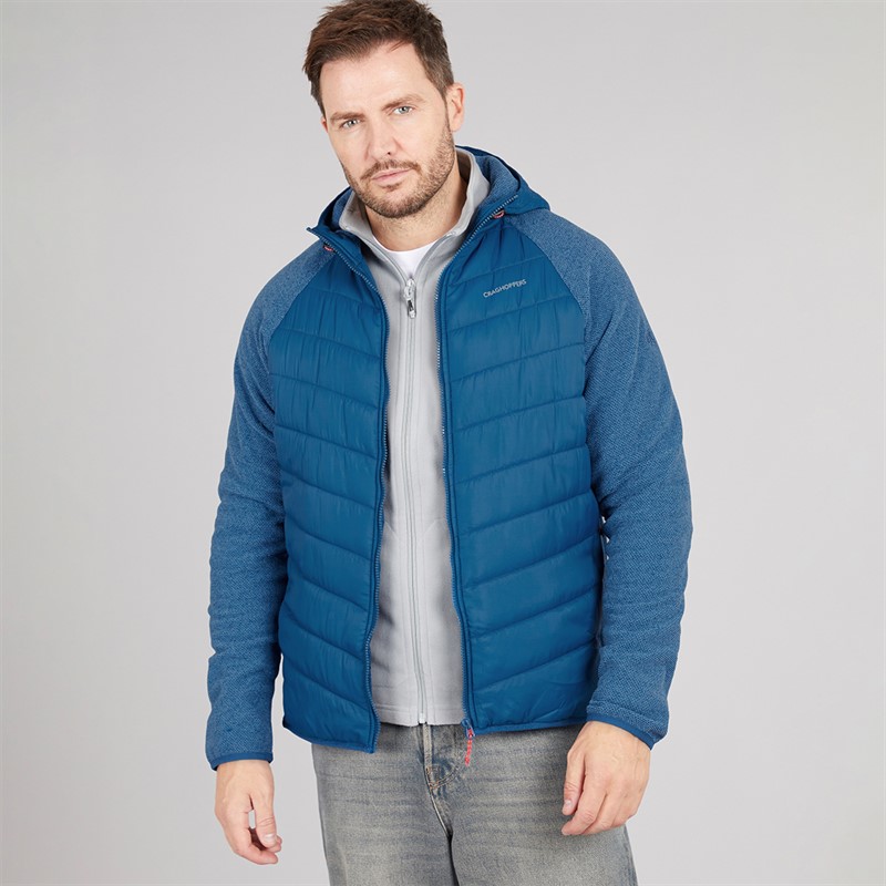 Craghoppers Mens Vamos Insulated Hybrid Jacket Poseidon Blue