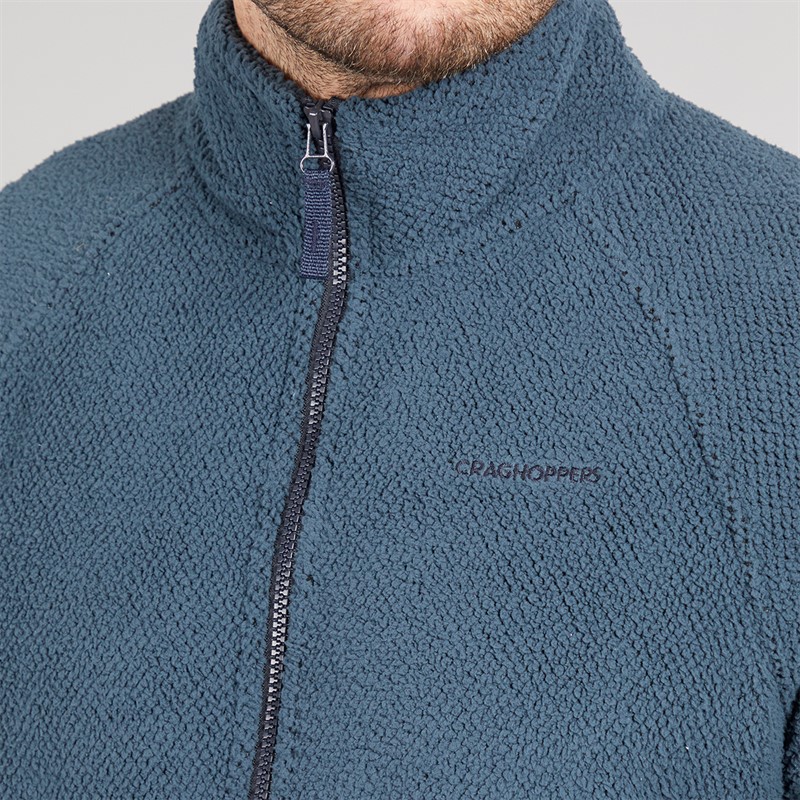thumbnail image 2 of Craghoppers Mens Karlton Half Zip Fleece – Waffle Texture, High Neck, Long Sleeve (SCMA207) 2 of 5