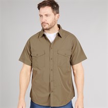 Craghoppers Mens Kiwi Short Sleeve Shirt Pebble
