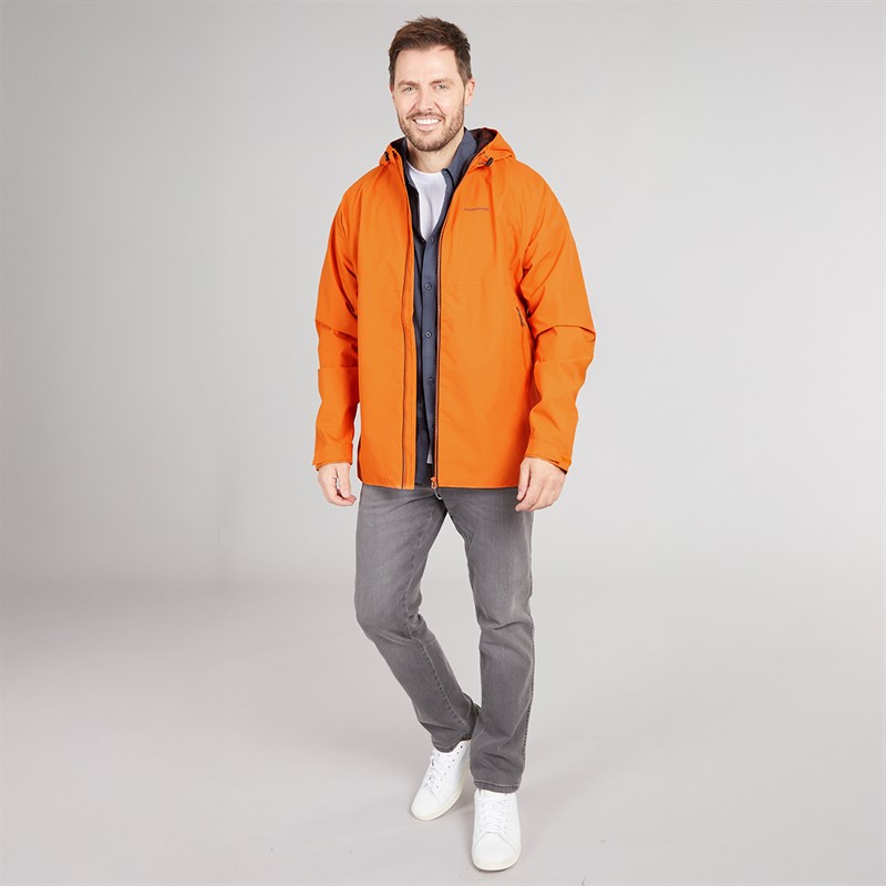Craghoppers Mens Osuna Aquadry Waterproof Jacket Papaya Orange
