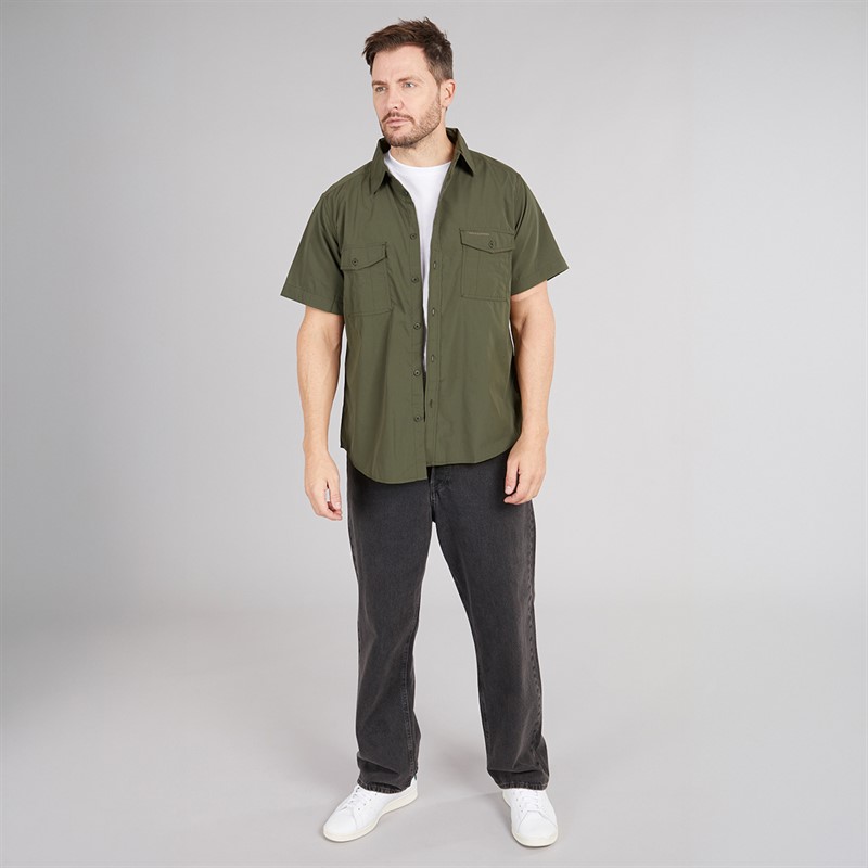 Craghoppers Mens Kiwi Short Sleeve Shirt Cedar