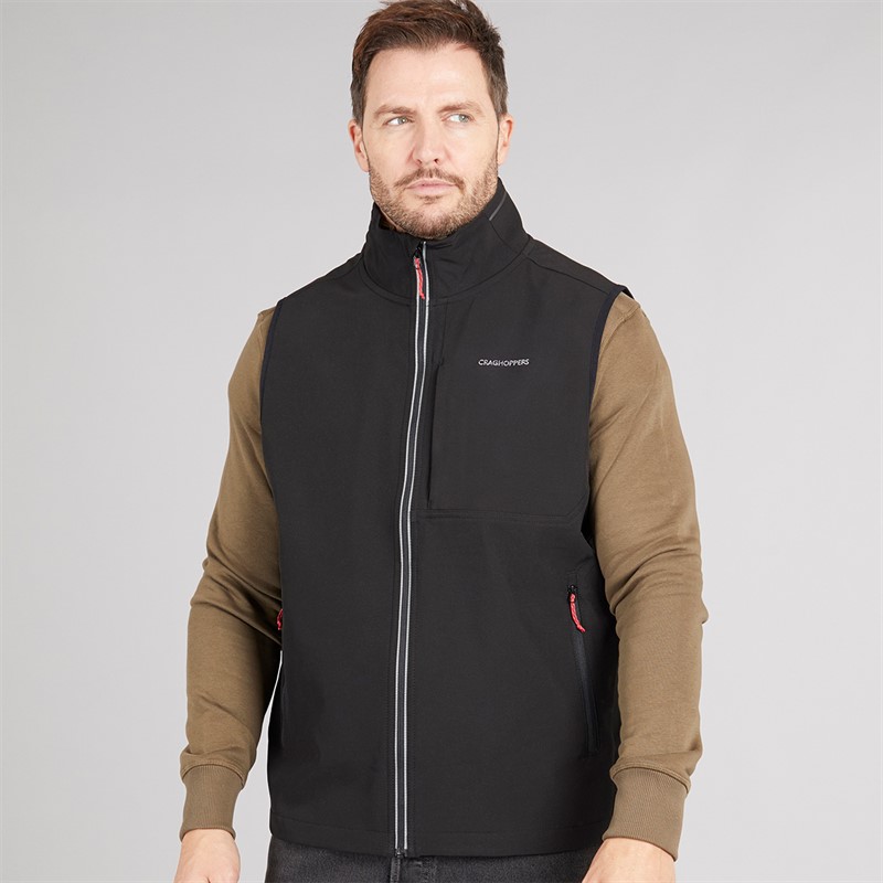 Craghoppers Mens Altis Water Resistant Gilet Black