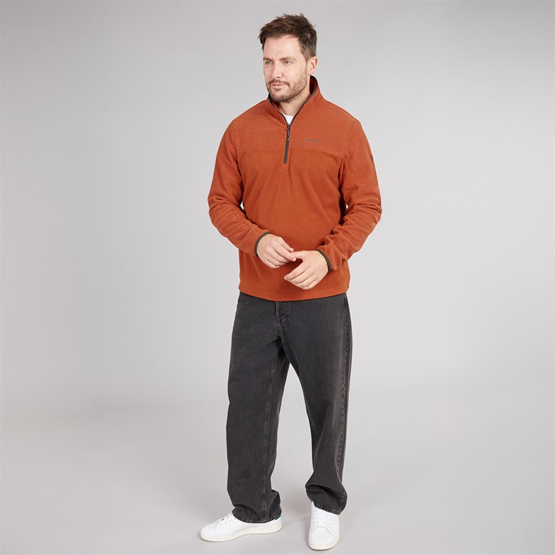 Craghoppers Mens Javi Half Zip Fleece Red Beach