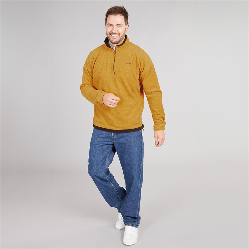 Craghoppers Mens Esk Half Zip Fleece Warbler Yellow