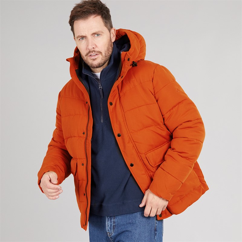 Craghoppers Mens Aaron Downlike Insulated Water Resistant Jacket Carnelian Orange