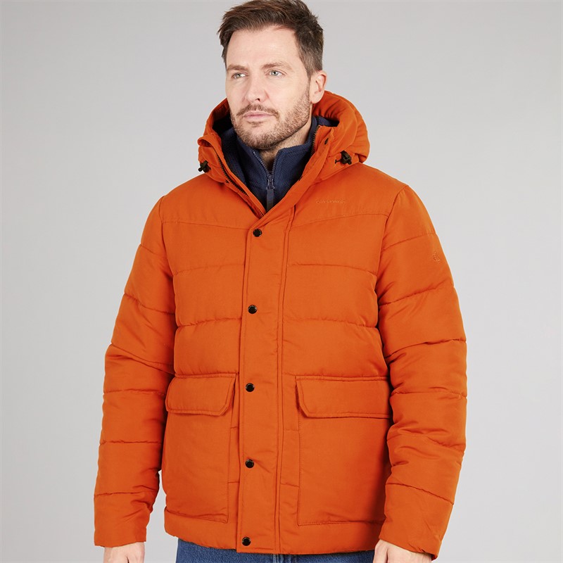 Craghoppers Mens Aaron Downlike Insulated Water Resistant Jacket Carnelian Orange