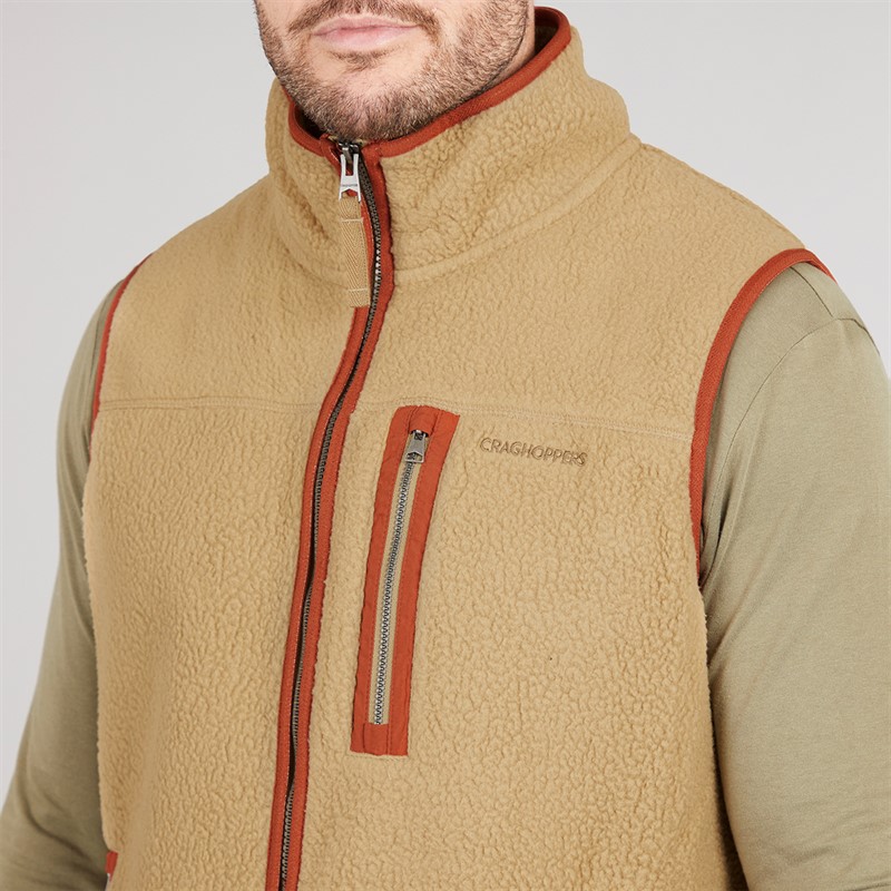 Craghoppers Mens Whitendale Fleece Gilet Earthenware