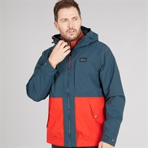 Craghoppers Mens Pandion Aquadry Waterproof Jacket Blue Stone/Pimento Red