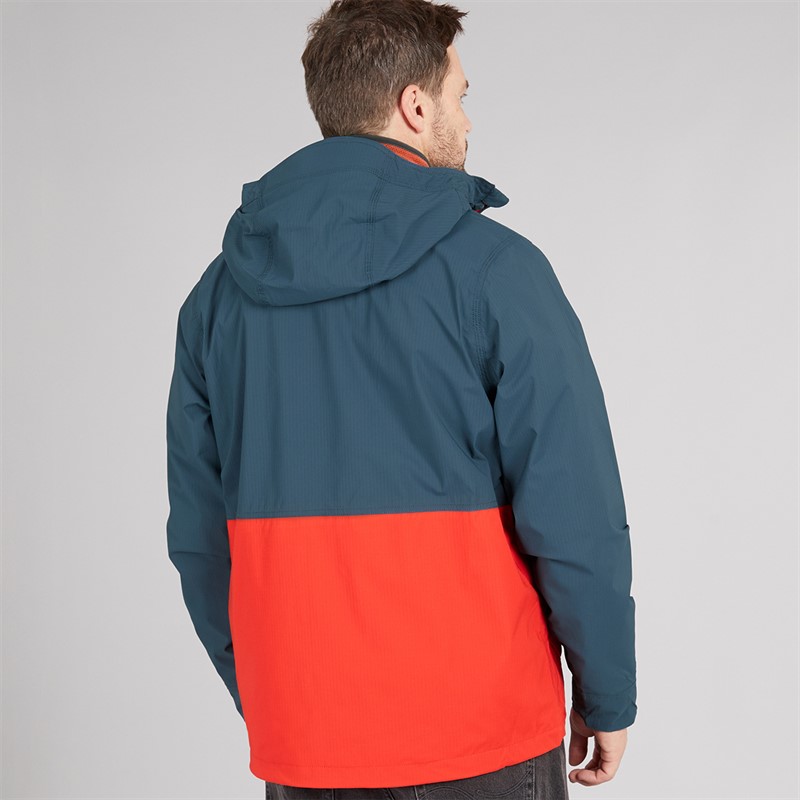 Craghoppers Mens Pandion Aquadry Waterproof Jacket Blue Stone/Pimento Red