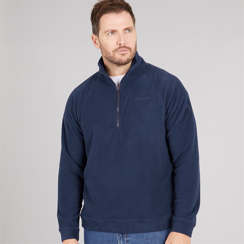 Craghoppers Mens Charlston Half Zip Fleece Blue Navy