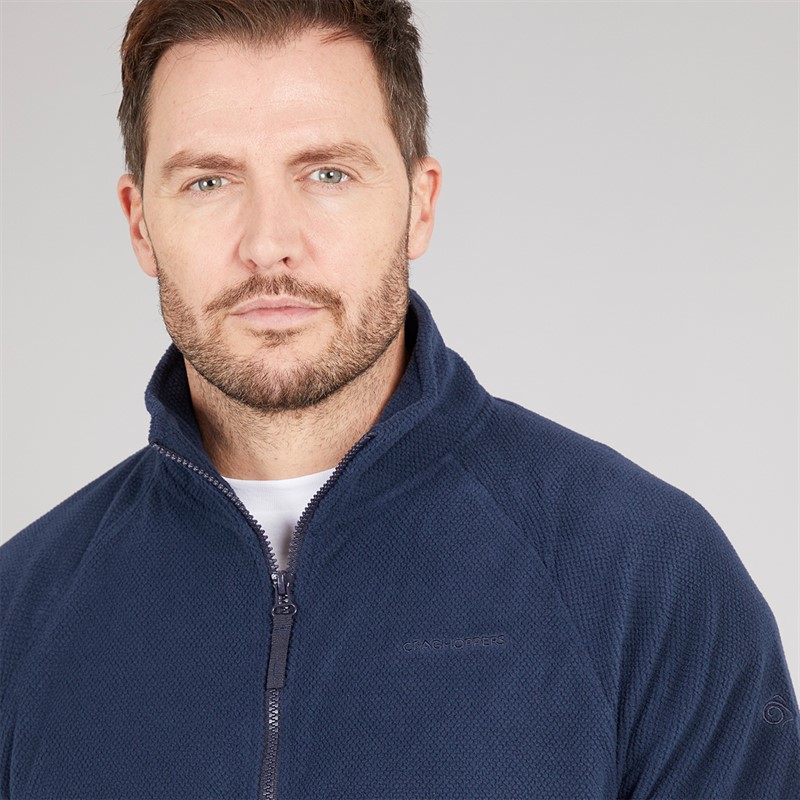 Craghoppers Mens Charlston Half Zip Fleece Blue Navy