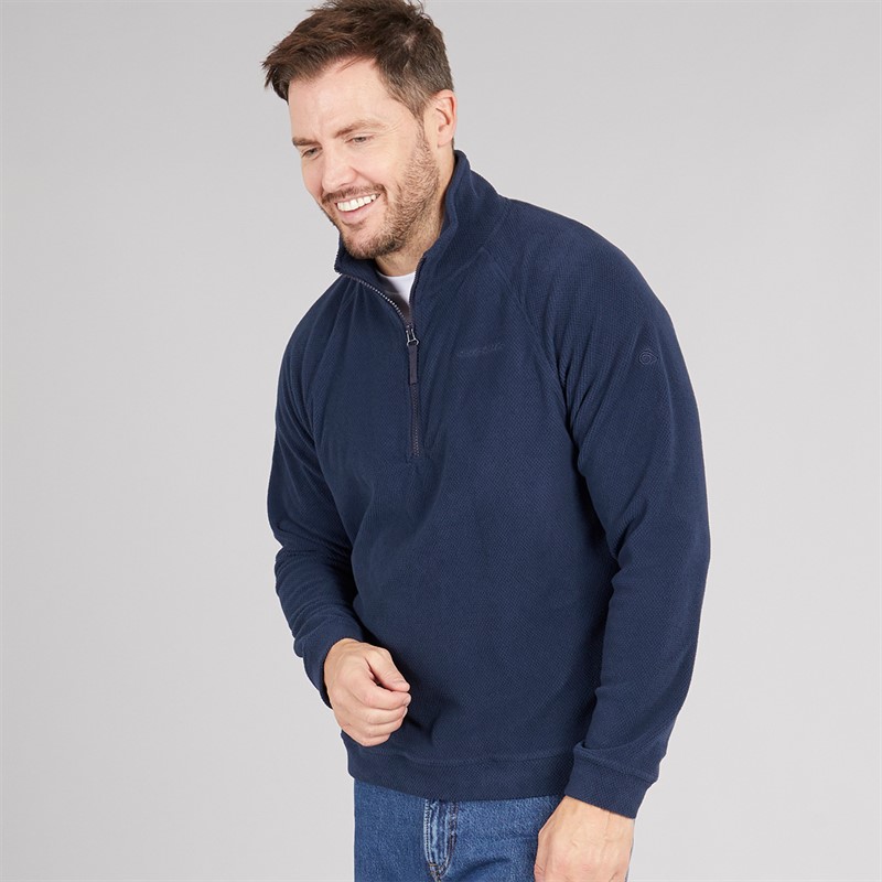 Craghoppers Mens Charlston Half Zip Fleece Blue Navy